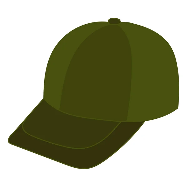 白底绿帽 — 图库矢量图片