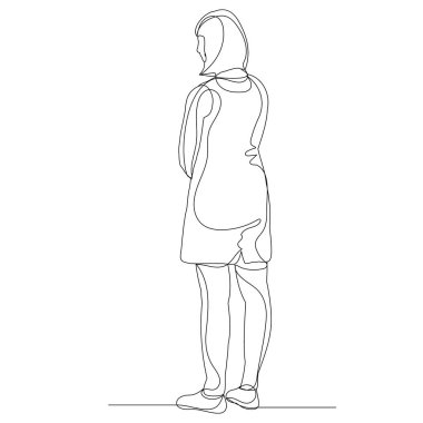 çizim çizimi kız, kadın vektör