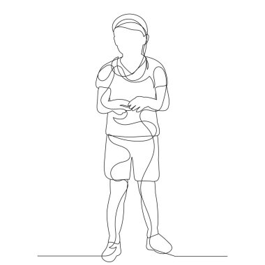 Sürekli çizim yapan çocuk çizimi.