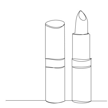 aralıksız bir satırda ruj çizimi