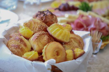 Kahvaltı, ekmek, içecek, sığ odak, kafe, otel büfesi, destekçi...