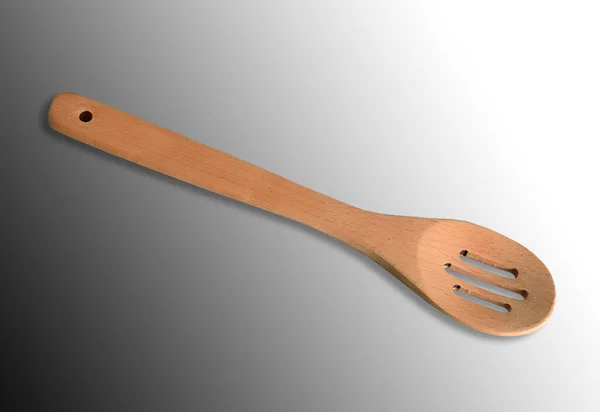 Handmade Rustic Wooden Kitchen Spoon — Stock Photo, Image