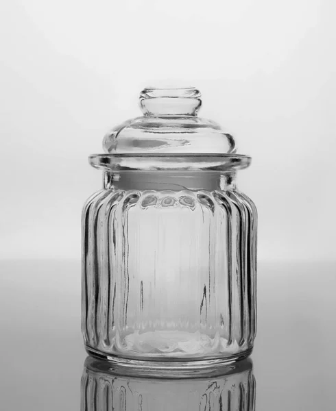 Empty Glass Jar Lid — Stock Photo, Image