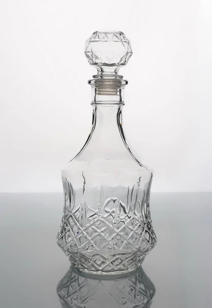 Пустой Стакан Бутылки Крышкой — стоковое фото