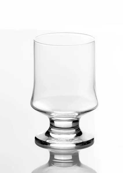 Empty Glass Isolated White Background — Stock Photo, Image