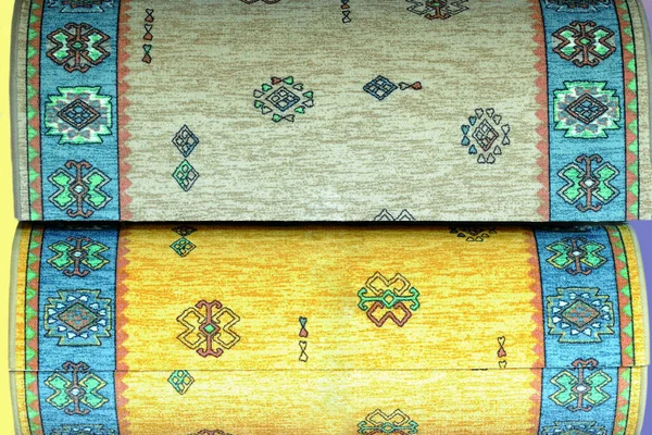 Carpet rolls. Carpets are rolled into rolls as background