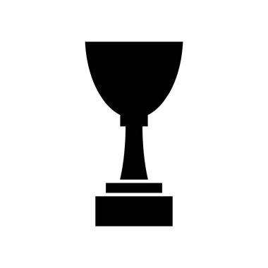 Kazanan kupa simgesi, beyaz arkaplanda izole edilmiş logo