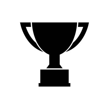 Kazanan kupa simgesi, beyaz arkaplanda izole edilmiş logo