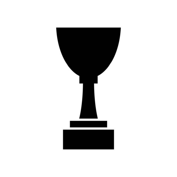 Winner trophy cup icon, logo isolated on white background