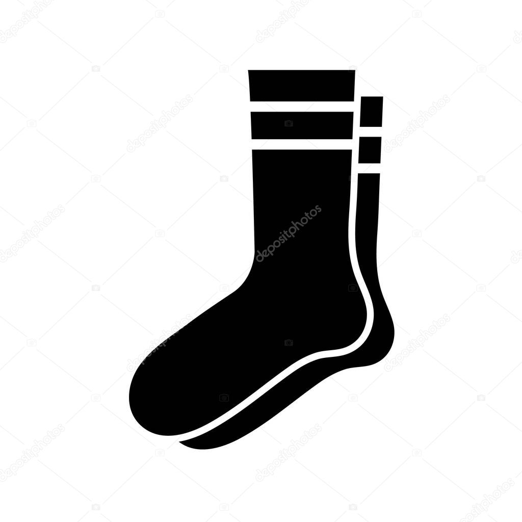 Socks icon, logo isolated on white background