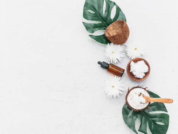 코코넛 배경의 코코넛 조화를 이루는 — 스톡 사진