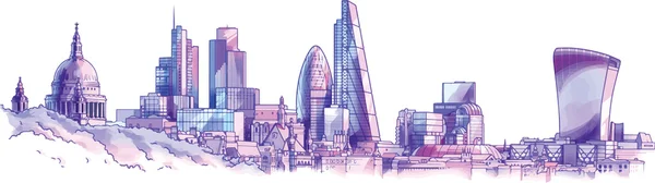 Londons skyline — Stock vektor