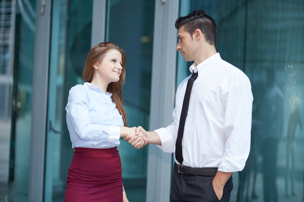 business people working together