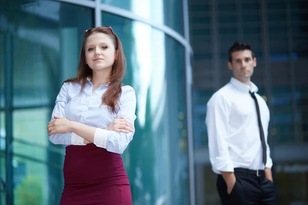 Retrato de una mujer de negocios sonriente — Foto de Stock