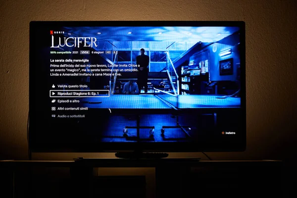 Lucifer Netflix Serie Televisión — Foto de Stock
