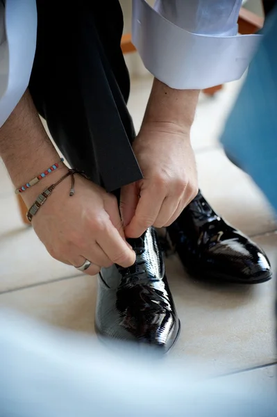 Groom close up — Stock Photo, Image