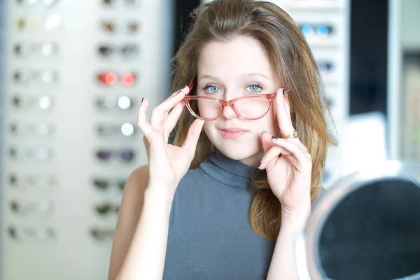 Model with eyeglasses — Stock Photo, Image