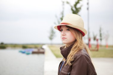 Genç turist ziyaret 8 Tallet, Copenhagen