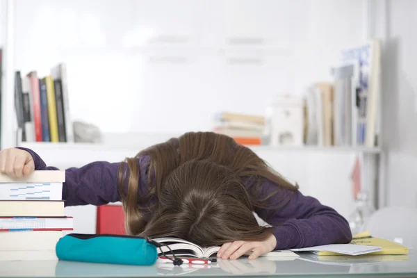 Young student sleeping at home — Stock Photo, Image