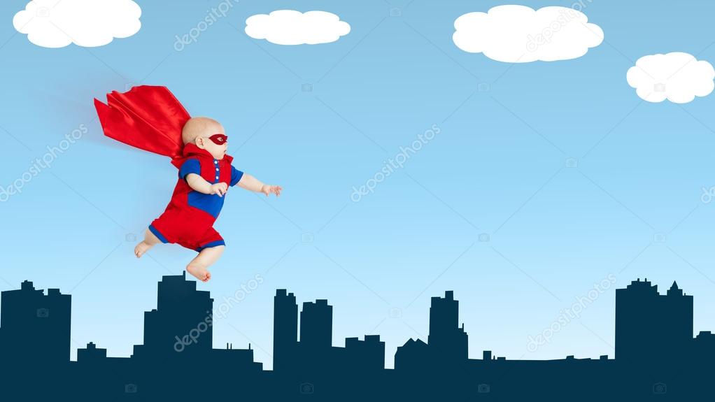 Toddler Little Baby Superman Superhero With Red Cape Flying Thro Stock Photo By C Evgenyataman Toddler Little Baby Superman Superhero With Red Cape Flying Thro Stock Photo By C Evgenyataman