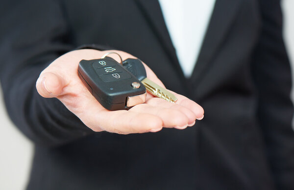 car keys in hand men businessman