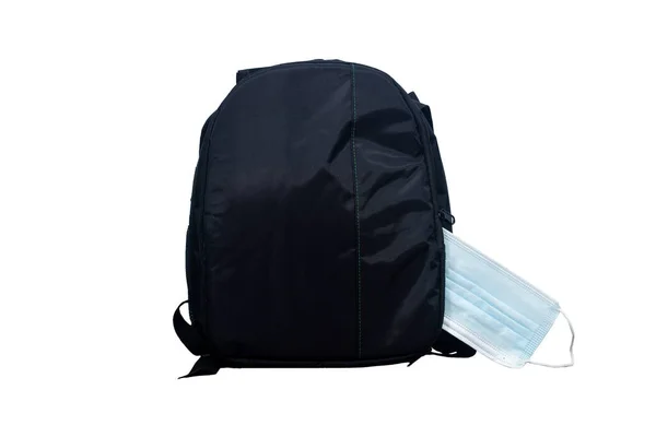 Covid Prevention Back School New Normal Concept School Backpack School — Stock Photo, Image
