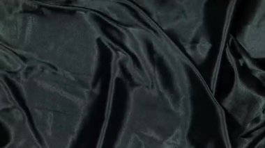 Zarif, parlak, parlak, saten yeşil kumaş ya da perde - yakın çekim