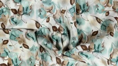 Teal ile Soyut Yaprak Deseni ve Arkaplan Dokuları İçin Kahverengi Tonlar