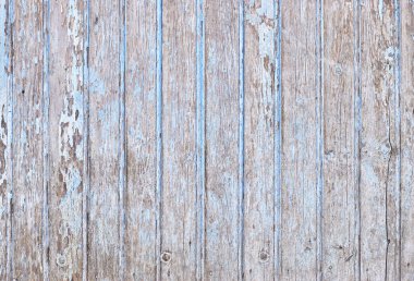 Yıpranmış Mavi Ahşap Kalasları Dertli Boya ve Kırsal Tahıl Dokusuyla