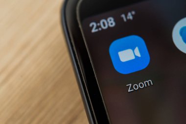 Buenos Aires, Arjantin - 17 Ağustos 2020: Zoom Logosu 