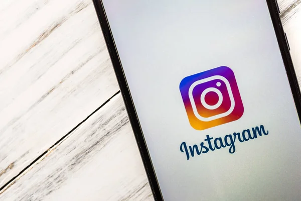 Буенос - Айрес, Аргентина - 3 вересня 2020: Logo of Instagram Стокова Картинка