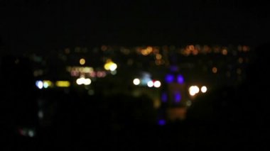 Gece şehir Tbilisi