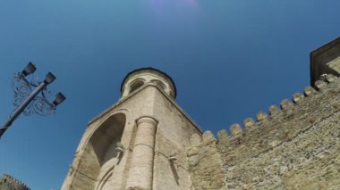 Mtsheta Georgia antik taş duvar görünümünü