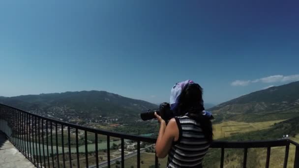 Vista de Mtskheta Georgia — Vídeos de Stock