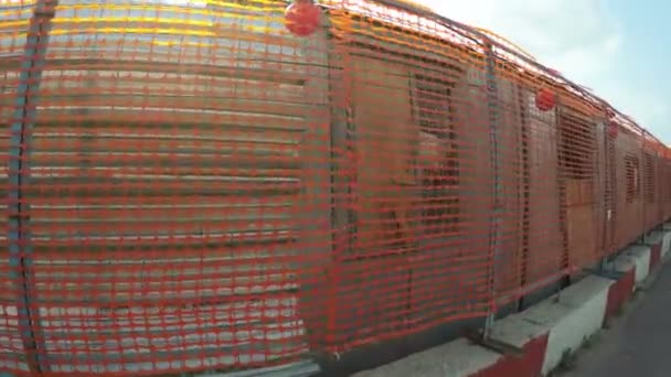 Bâtiment de clôture en ville — Video