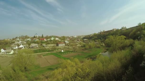 Vista da cidade Kamenetz-Podolsk — Vídeo de Stock