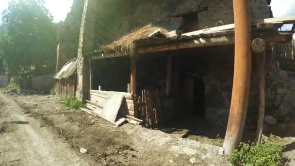 街道上的小山村 — 图库视频影像