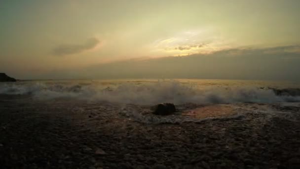 Морской закат — стоковое видео