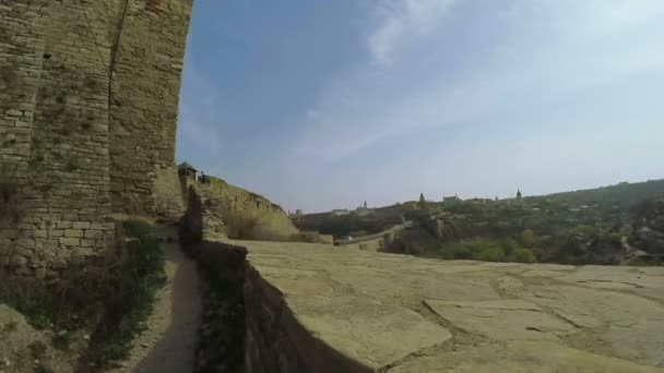 Vista no castelo velho — Vídeo de Stock