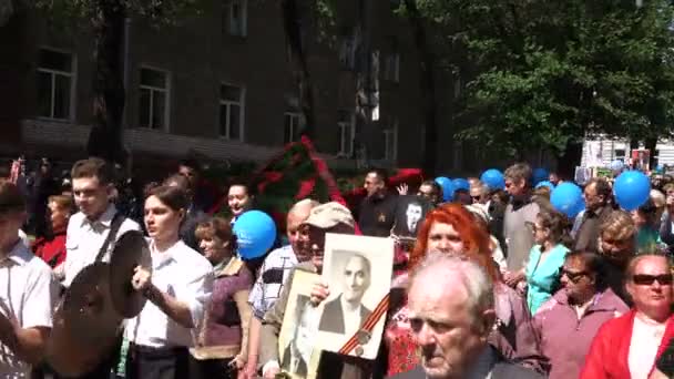 Immortal regiment May 9 — Stock Video