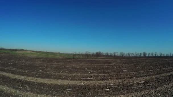 Csupasz talaj tavaszi természet — Stock videók