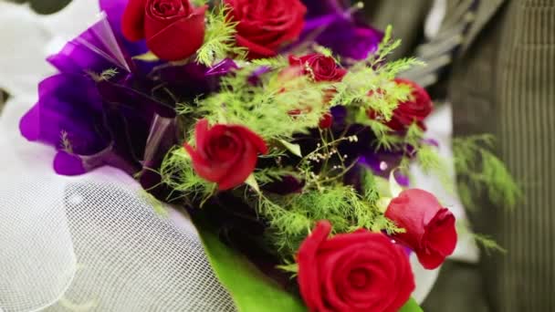 Belo casamento bouquet — Vídeo de Stock
