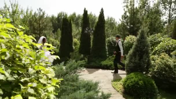 Mariée et fiancée se pressent — Video