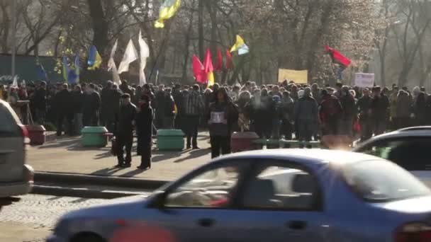 Protestaktionen i Dnepropetrovsk — Stockvideo