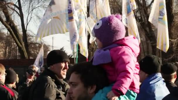 Ação de protesto em Dnepropetrovsk — Vídeo de Stock