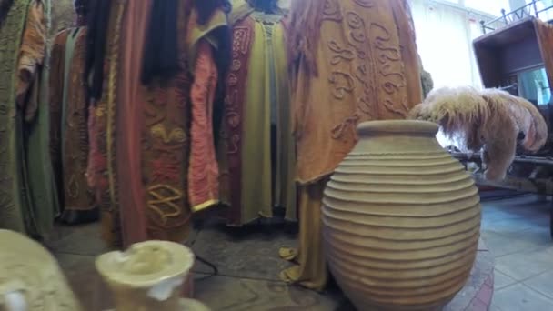 Vestidos vintage en estudios de cine Mosfilm — Vídeo de stock