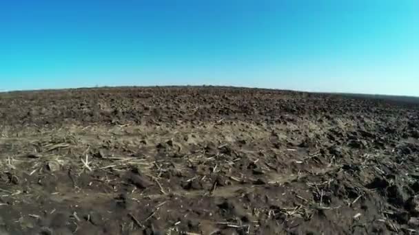 Γυμνό χώμα άνοιξη φύση — Αρχείο Βίντεο