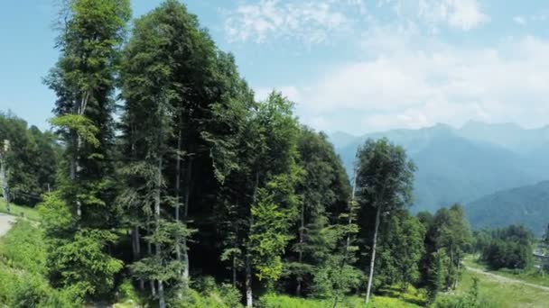 Bergbahnen im Sommer — Stockvideo