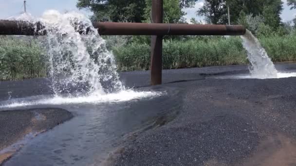 Estação térmica de descarga de cinzas — Vídeo de Stock