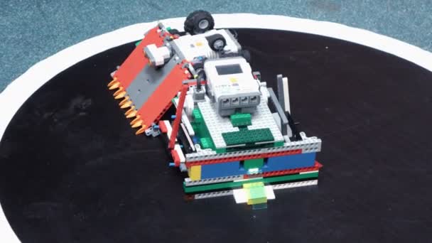 El mejorRoboFest Máquinas de competición de batalla de Lego — Vídeo de stock